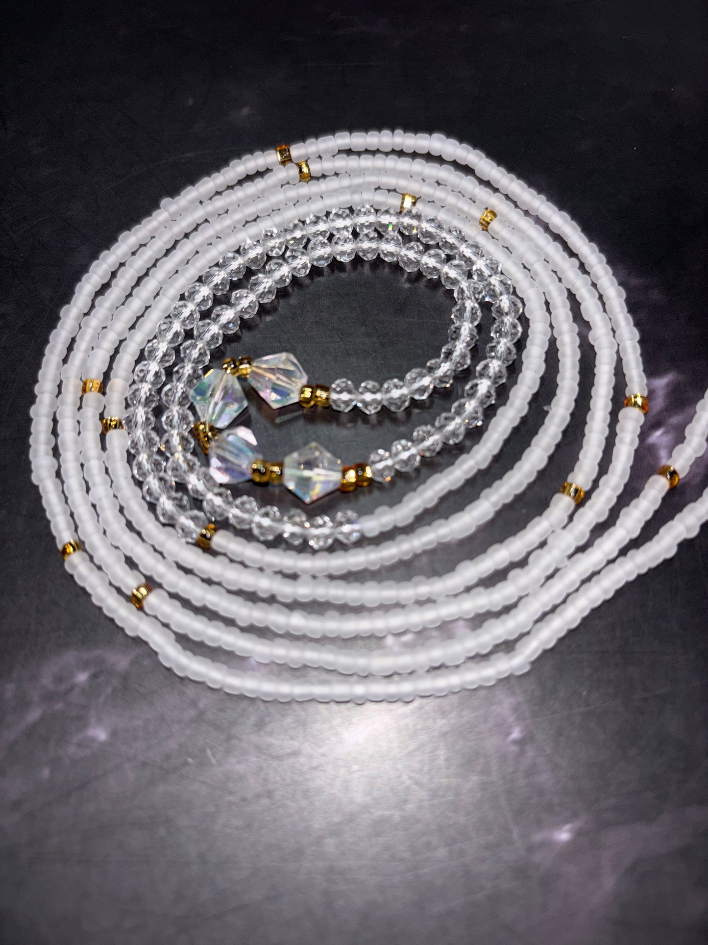 She is Woman - Multicolor Faceted Waist Beads