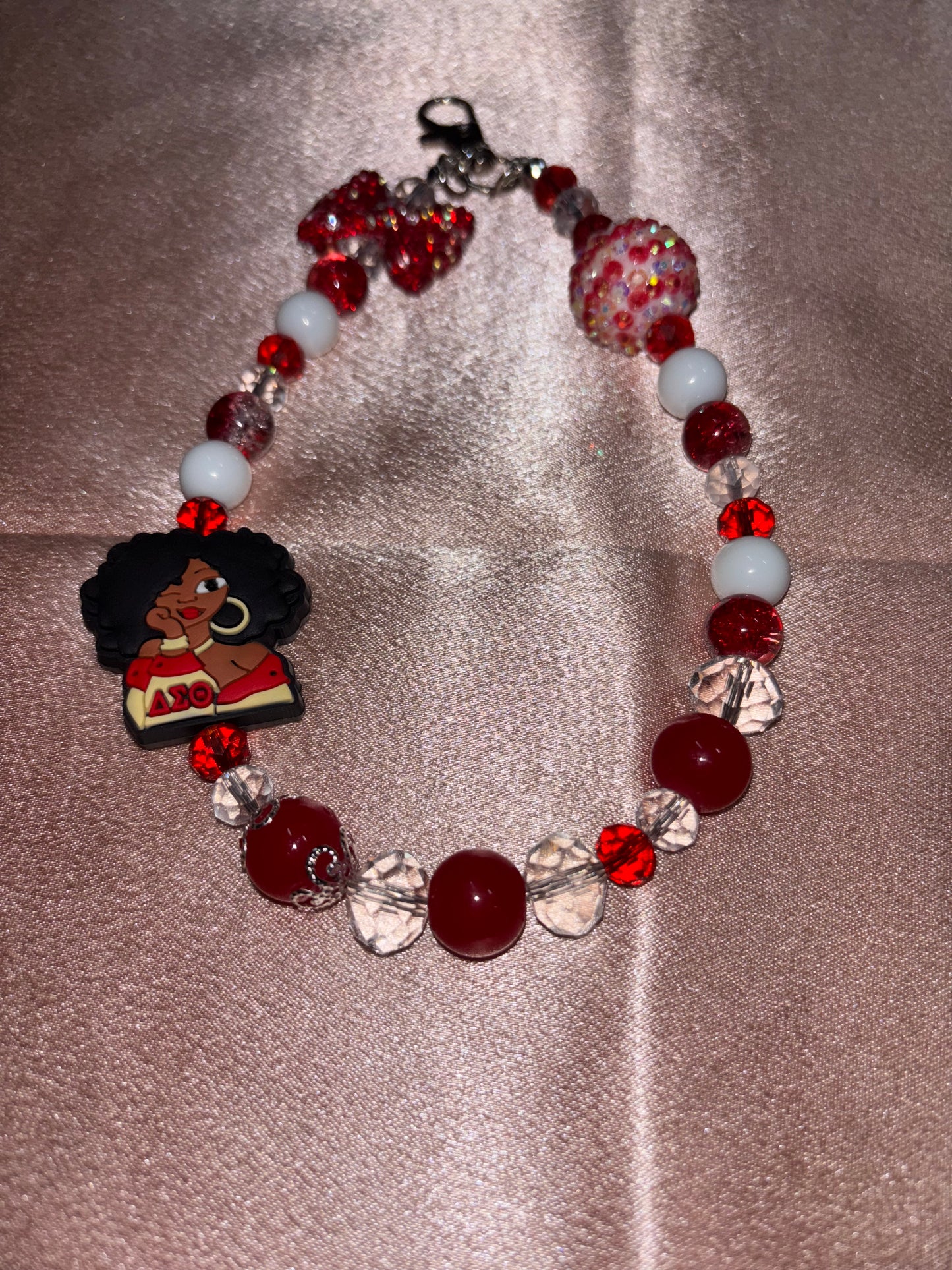 Crimson Legacy – Delta Sigma Theta Inspired Bag Charm