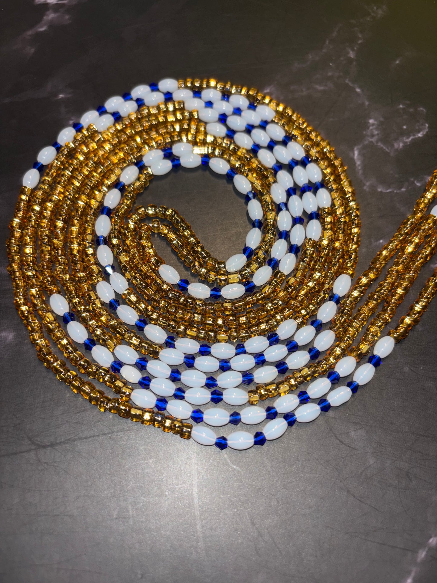 Blue, Gold and Bougee