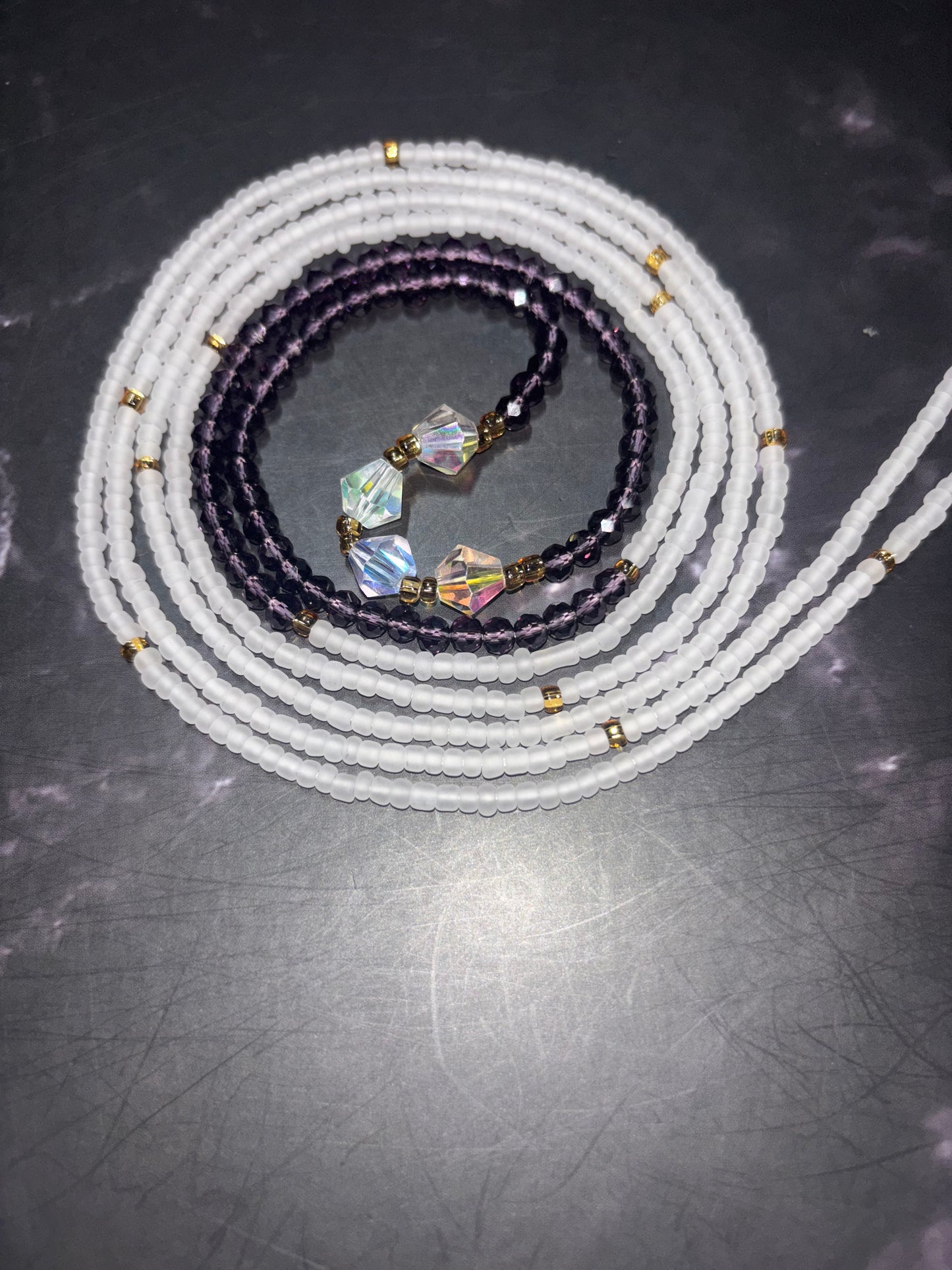She is Woman - Multicolor Faceted Waist Beads