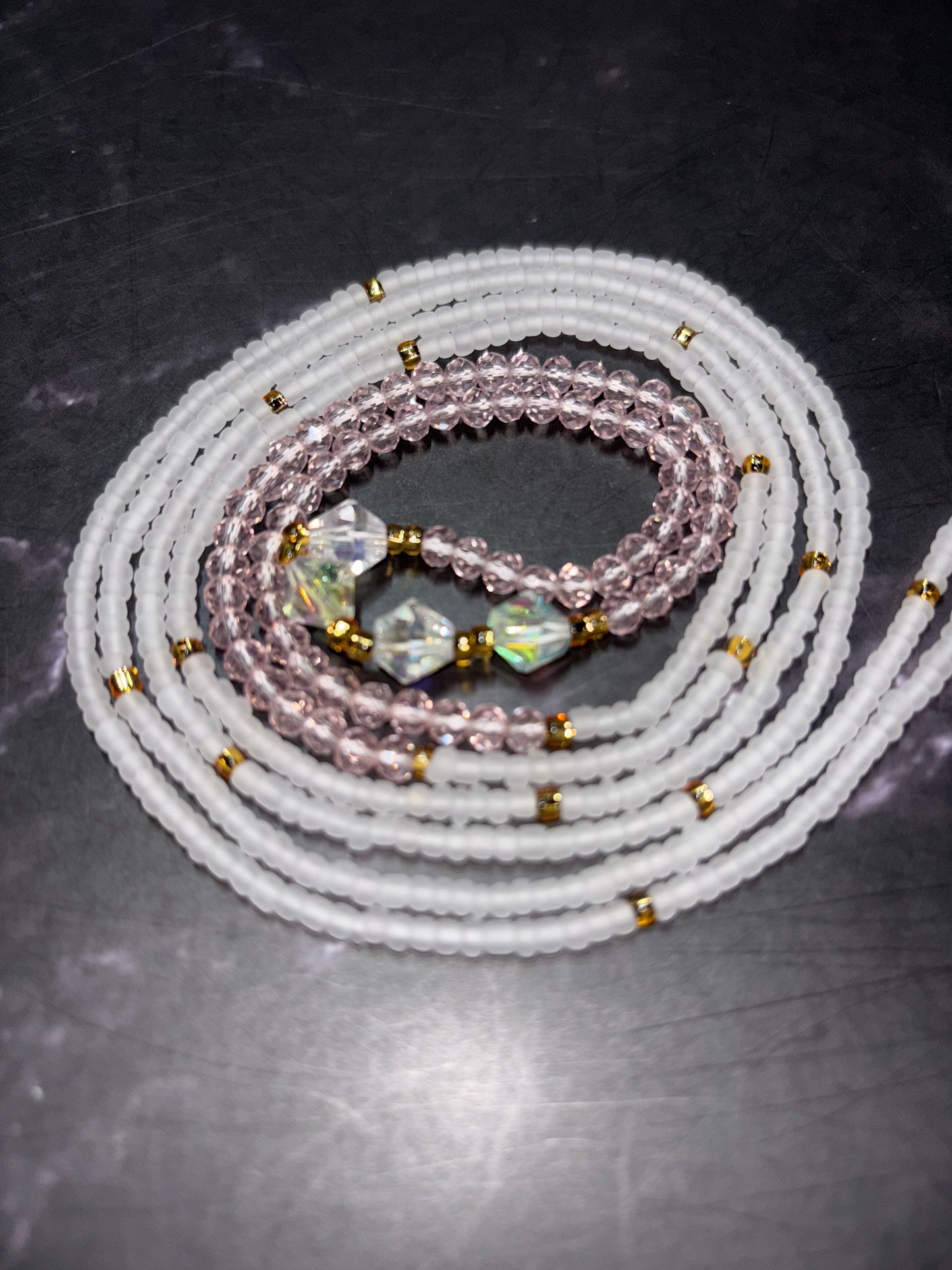 She is Woman - Multicolor Faceted Waist Beads