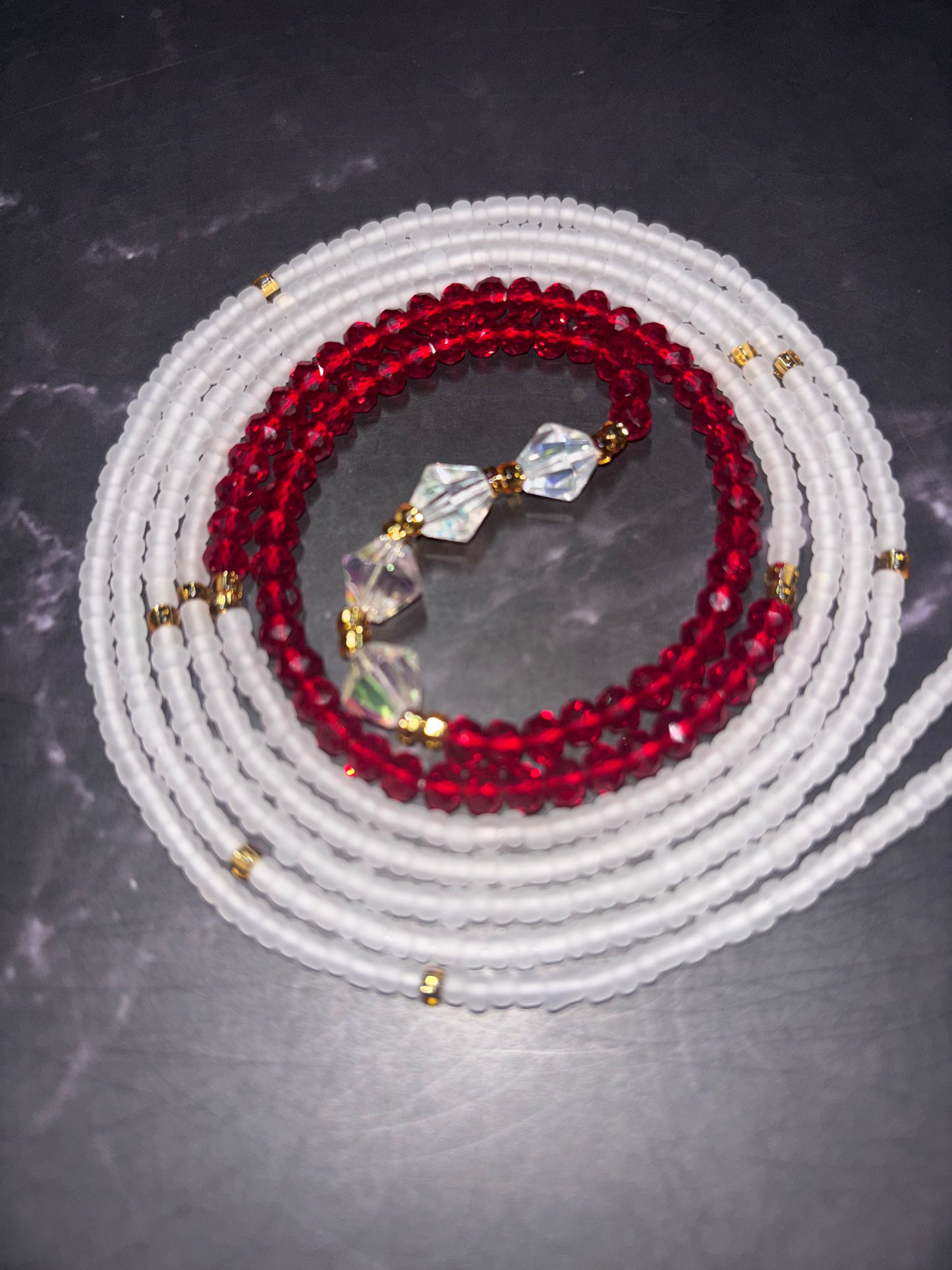 She is Woman - Multicolor Faceted Waist Beads