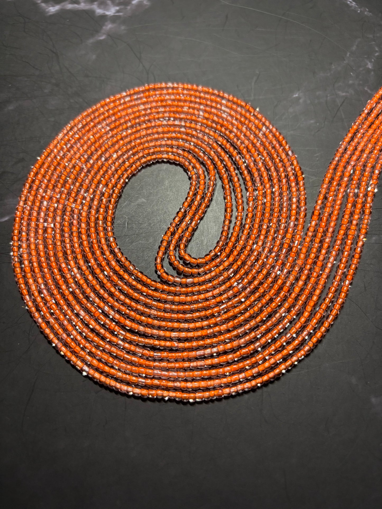 Vixen - Burnt Orange Waist Beads