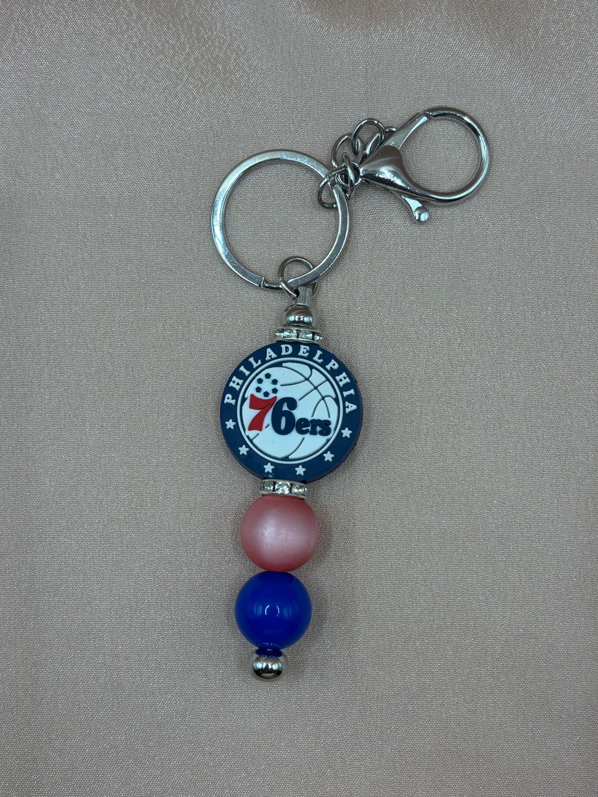 Philadelphia 76ers Beaded Keychains/Bag Charms | Assorted Styles