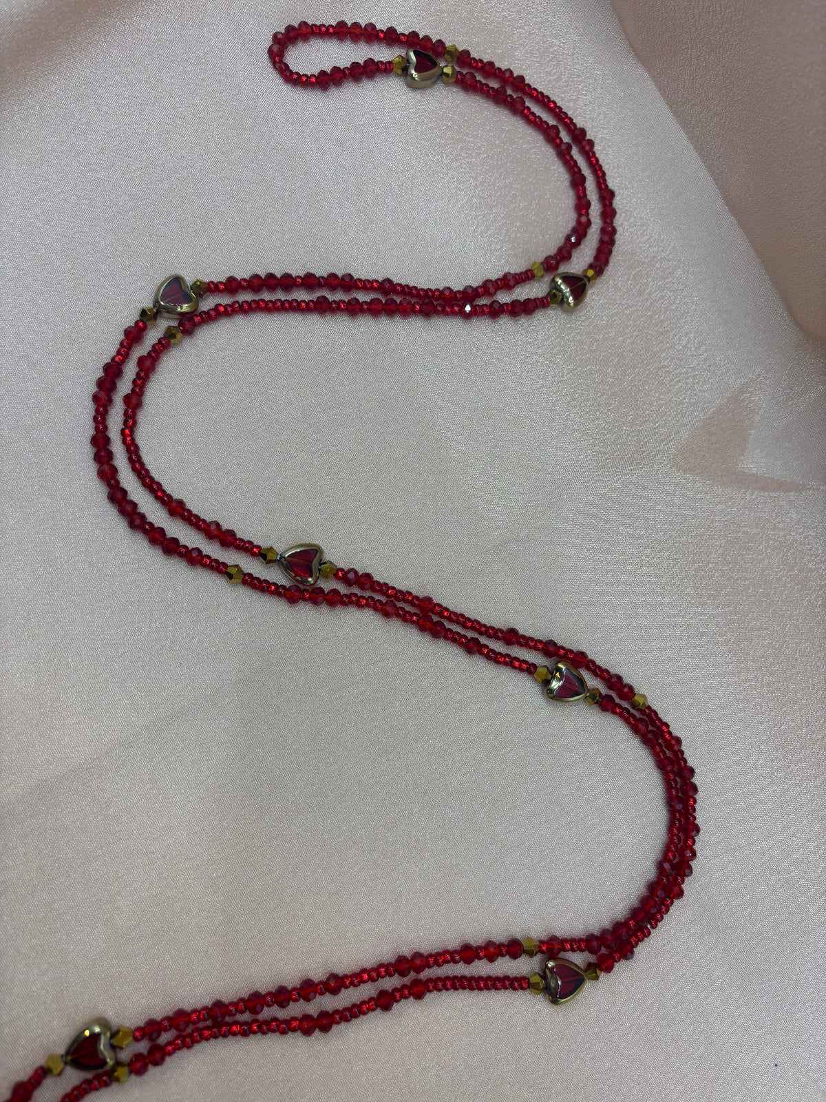Ruby Amour - Limited Edition Red Heart Waist Bead