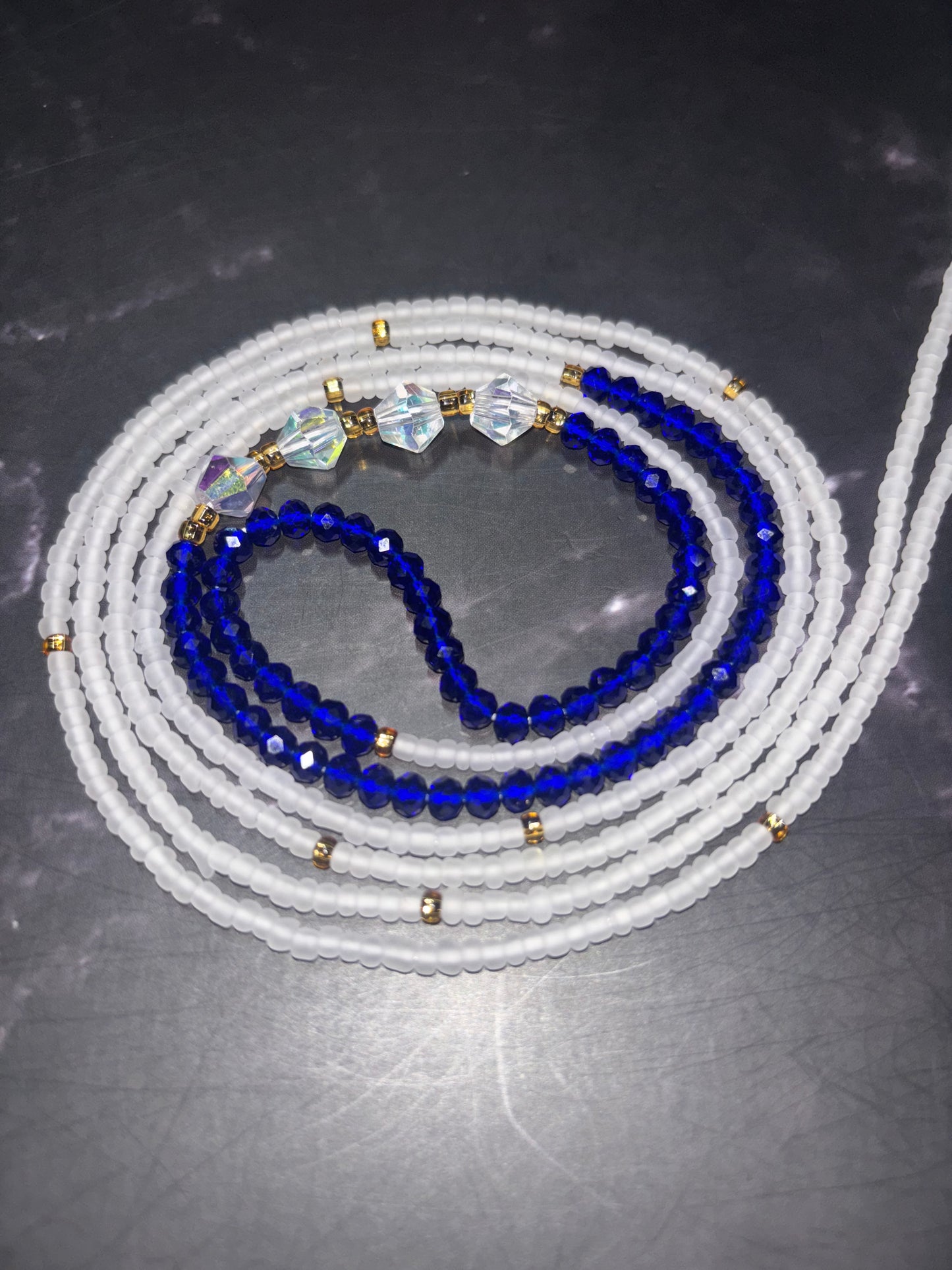 She is Woman - Multicolor Faceted Waist Beads