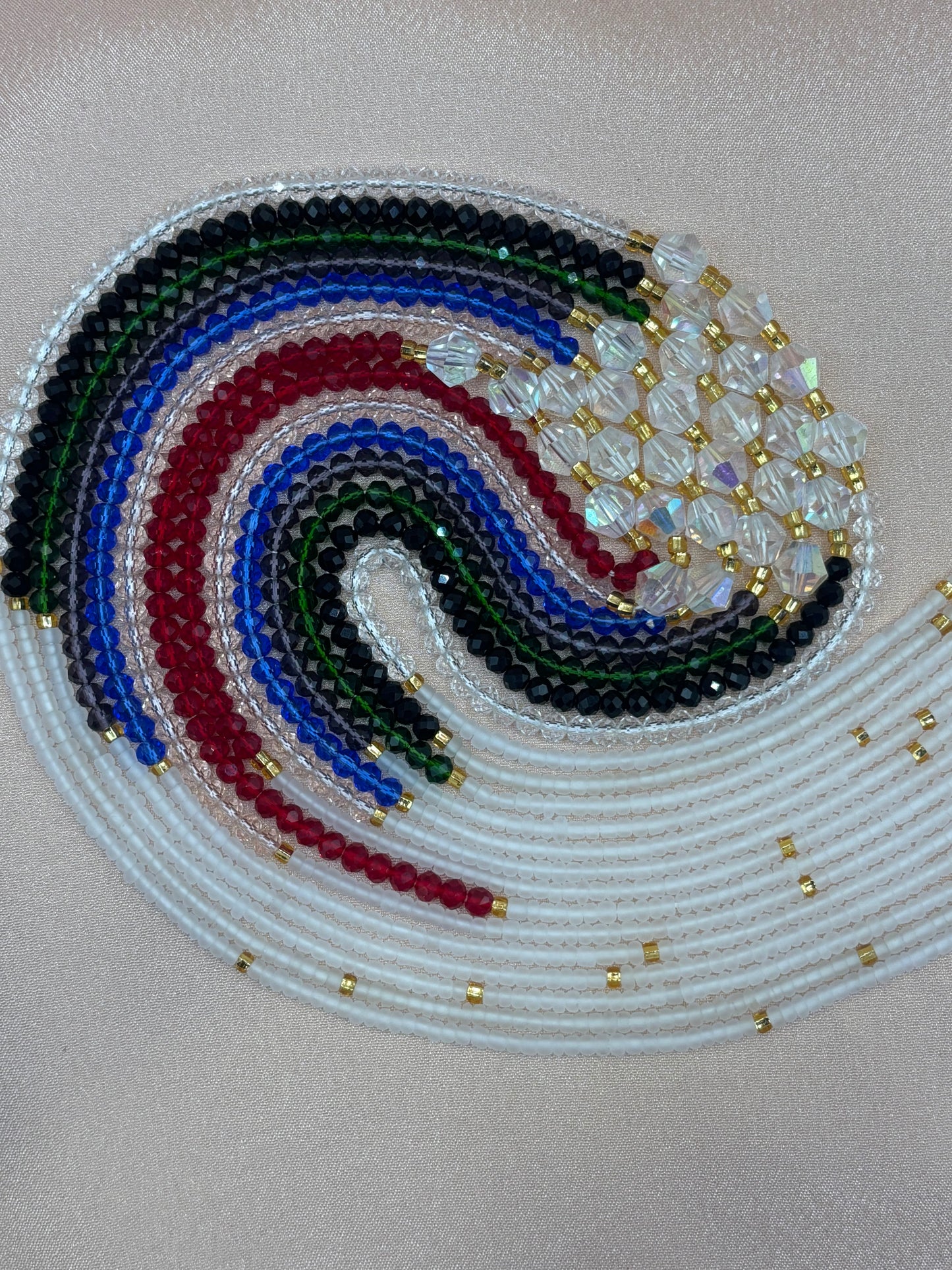 She is Woman - Multicolor Faceted Waist Beads