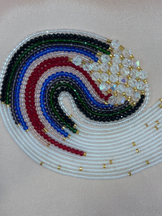 She is Woman - Multicolor Faceted Waist Beads