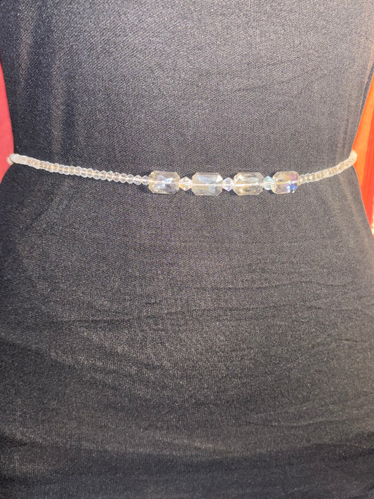 Clear Intentions – Clear Crystal Luxury Waist Beads