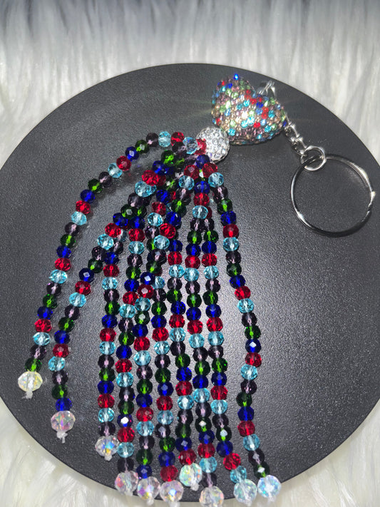 Kaleidoscope - Multicolor Beaded Keychain