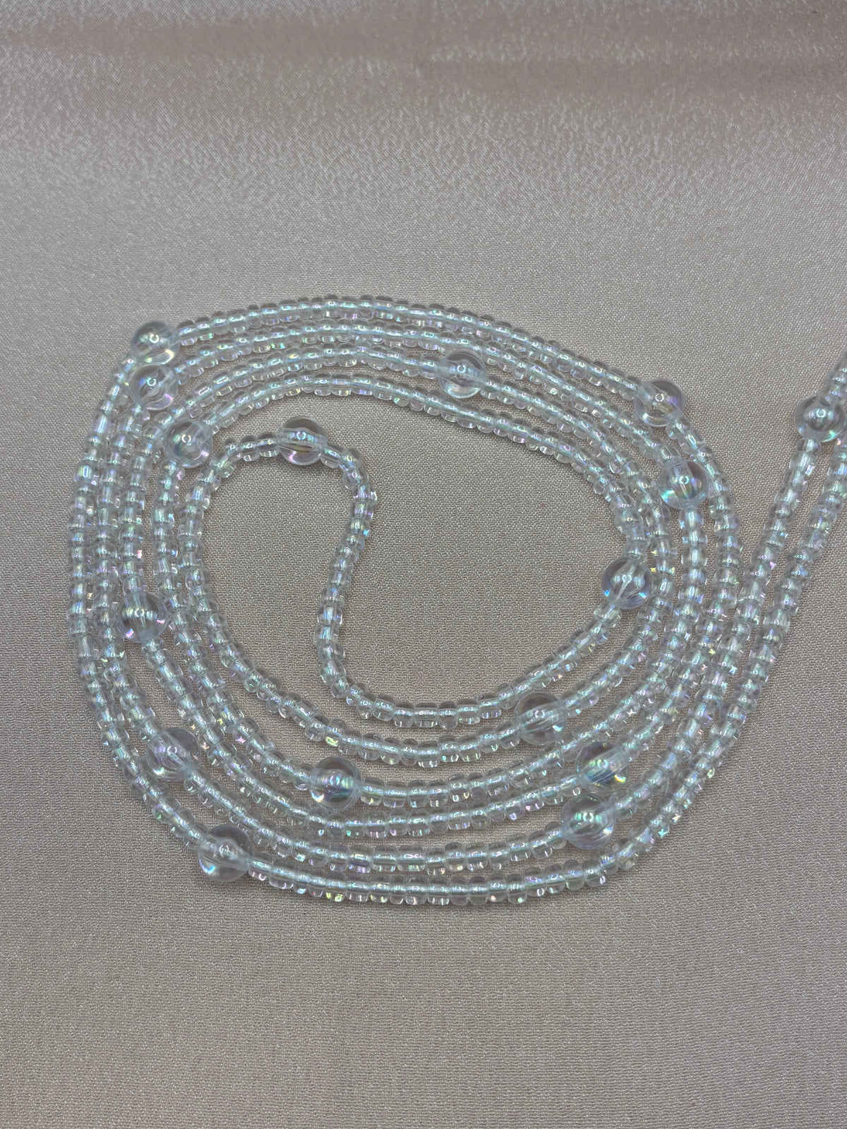 Ball Out - Clear Iridescent Waist Beads