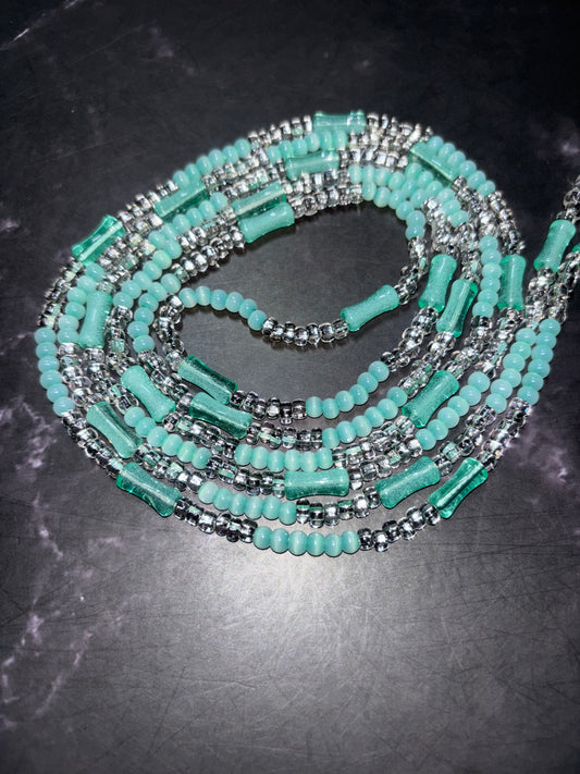 Minted Elegance - Handcrafted Waist Beads