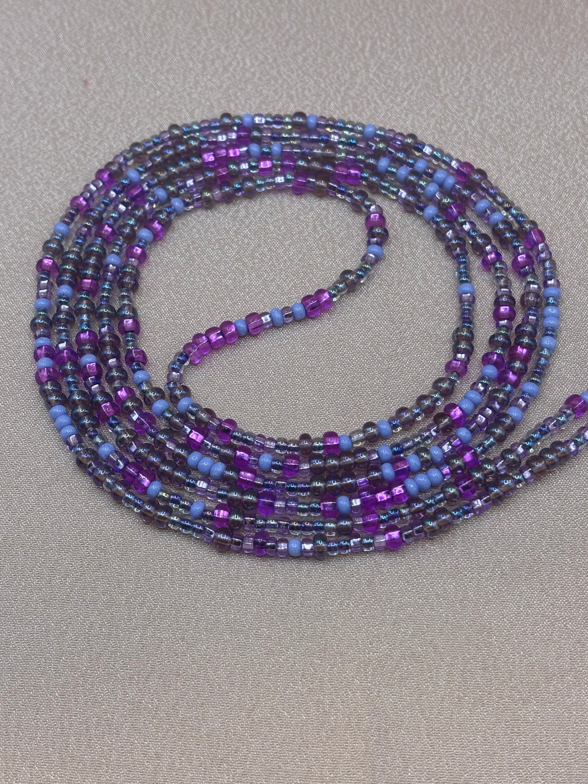 Purple Lituation – Purple Iridescent Waist Beads