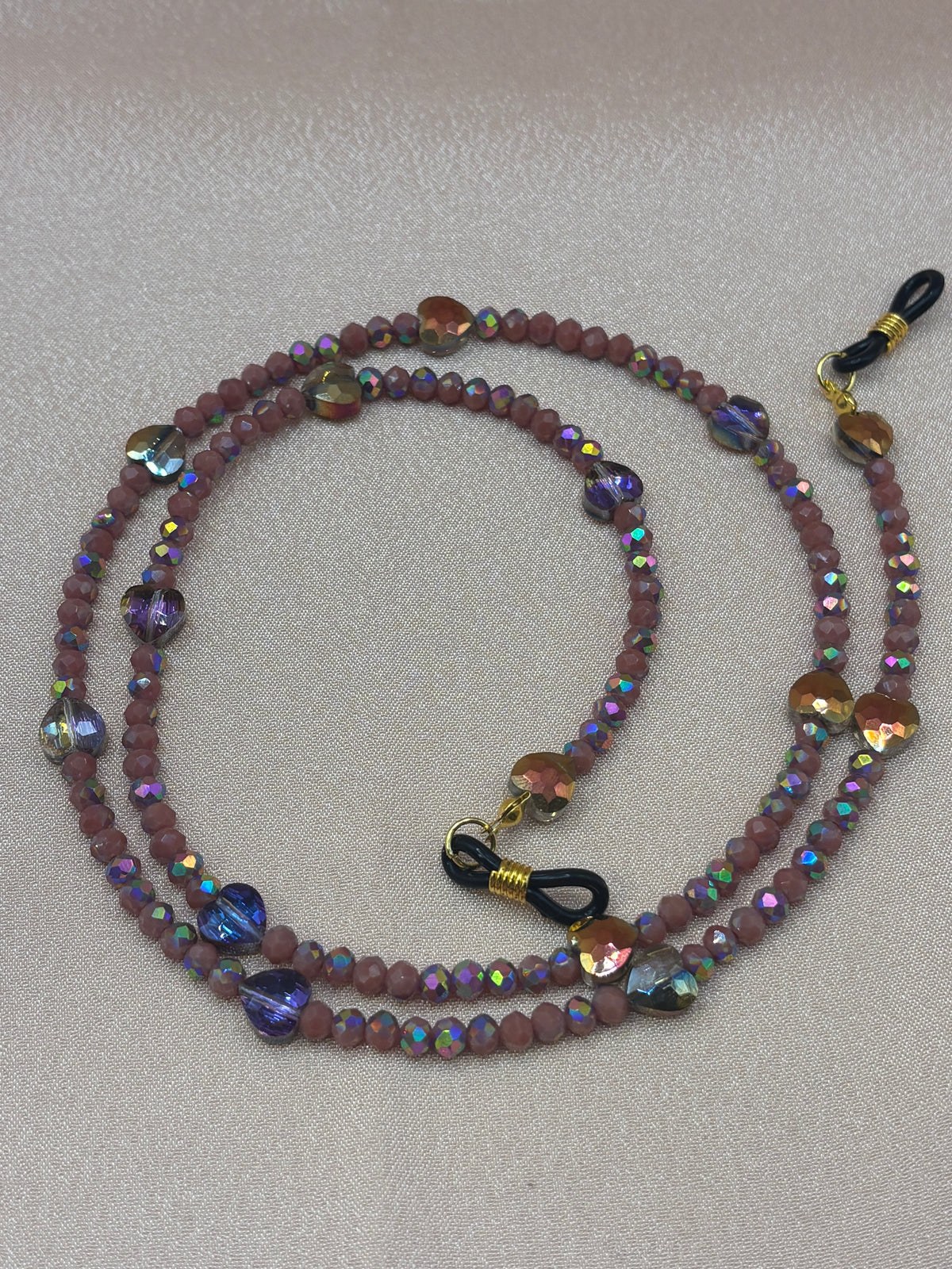 Change of Heart - Iridescent Facet Eyeglass Chain
